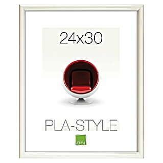 Marco de plástico Pla-Style (24 x 30 cm, Blanco)
