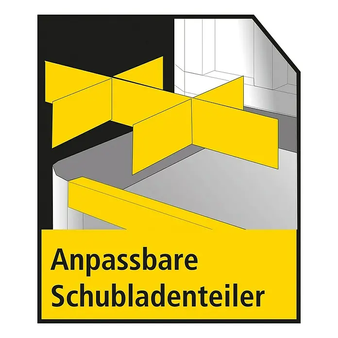 Stanley TSTAK Werkzeugkasten groß mit 2 Schubladen - 33,17 x 44 x 32,16 cm - Anpassbare Schubladenteiler für eine flexible und ordentliche Aufbewahrung. Ideal für Schubladen jeder Größe.