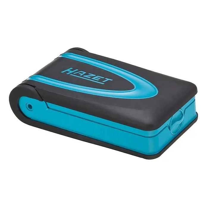 Hazet Steckschlüssel-Set 856-1 - 38 -tlg., Antriebsgröße: ¼″ - Hazet Werkzeugkoffer in Schwarz und Blau, ideal zur Werkzeugaufbewahrung. Robustes Design für den professionellen Einsatz in Werkstätten.