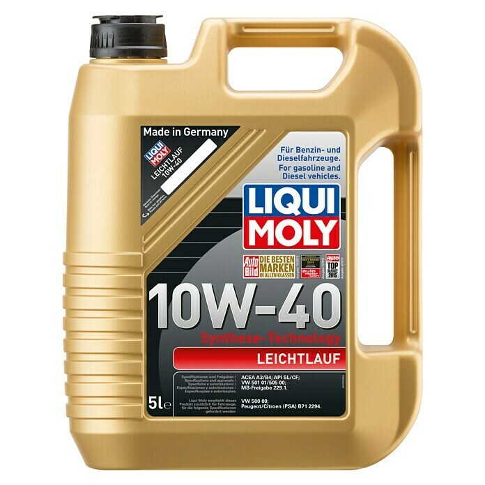 Liqui Moly Leichtlaufmotorenöl (10W-40, A3/B4, 5 l)