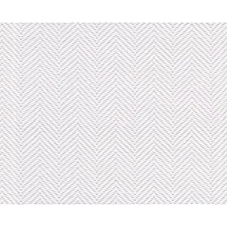Atlantis Design Vliestapete Fischgrät (Weiß, Uni, 10,05 x 0,53 m)