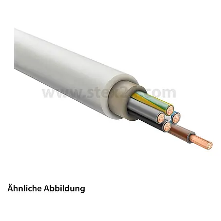 HELU KABEL NYM-J 5x2,5 mm² Mantelleitung AD 12,0 mm Nennspannung Uo/U 300