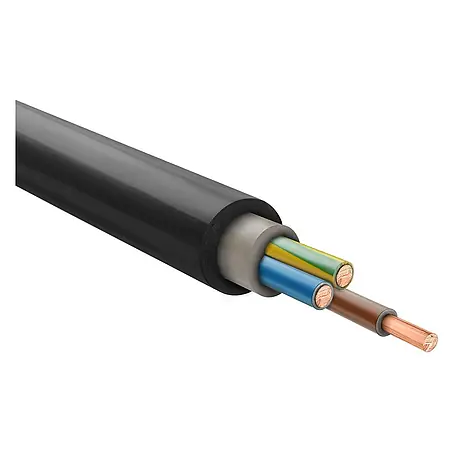 HELU KABEL NYY-J re 0,6/1kV 3x1,5 mm² Erdkabel AD 11,5 mm Nennspannung Uo/U