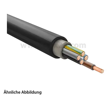 HELU KABEL NYY-J re 0,6/1kV 5x1,5 mm² Erdkabel AD 13,0 mm Nennspannung Uo/U