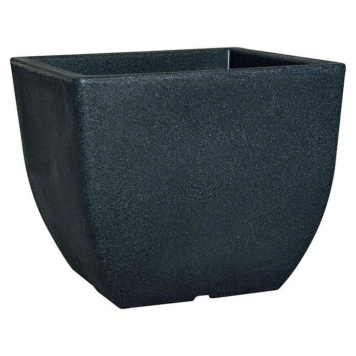 Geli Pflanzkübel Ravenna (L x B: 30 x 30 cm, Kunststoff, Anthrazit)