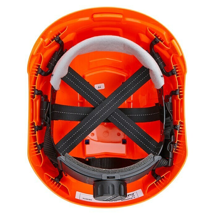 Schutzhelm RangerCrash Box, Blau/Orange Front View