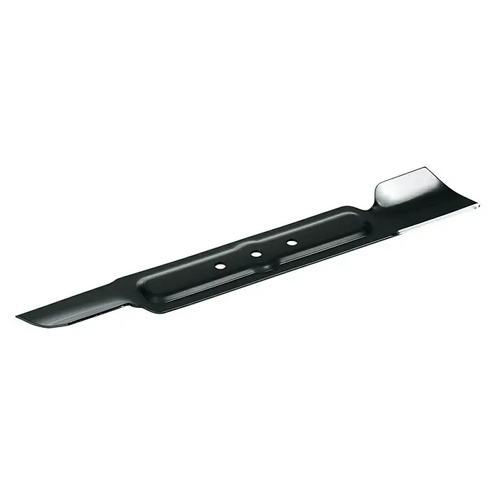 Bosch Cuchilla de recambio cortacésped - Cortacésped ARM 34 - Una cuchilla de metal para cortacésped con tres agujeros en el centro. La cuchilla es afilada y diseñada para jardinería.