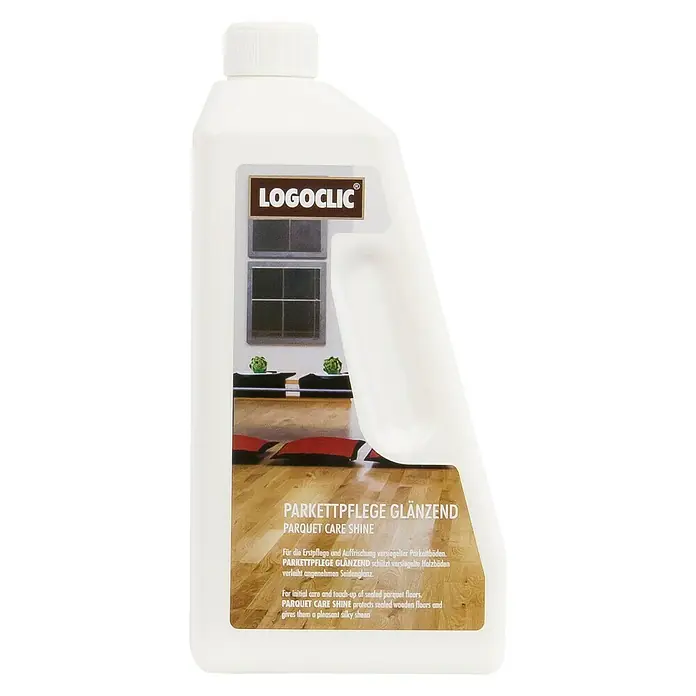 LOGOCLIC Parkettpflege - Glänzend, 750 ml - Das Logoclic Parkettpflege Glänzend für die Pflege und den Schutz von versiegelten Parkettböden, für seidigen Glanz.