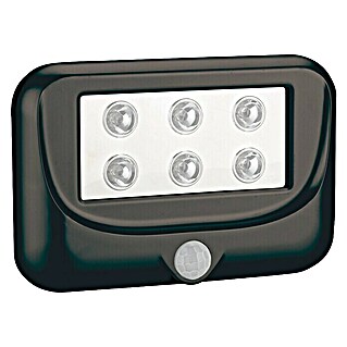 Ritter Leuchten LED sensor buitenlamp (0,4 W, l x b x h: 150 x 110 x 82 mm, Zwart, Neutraal wit)