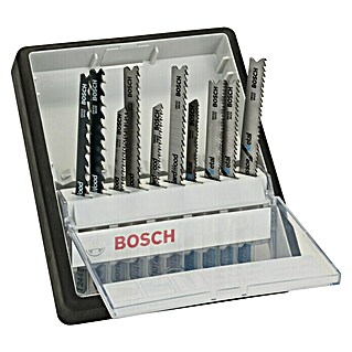 Bosch Professional Stichsägeblatt-Set Robustline (Holz/Metall/Kunststoff, 10 -tlg., T-Schaft)