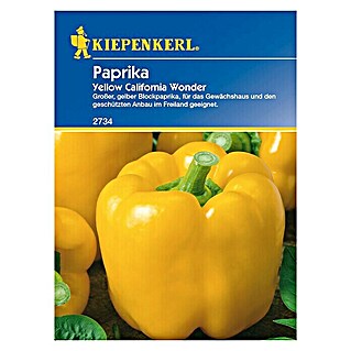 Kiepenkerl Gemüsesamen Paprika Yellow California Wonder (Capsicum annuum, Erntezeit: Juli)