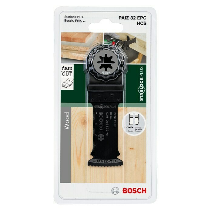 Bosch Tauchsägeblatt Wood PAIZ 32 EPC (60 x 32 mm, STARLOCK-Plus-System)