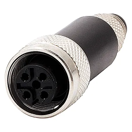 Phoenix Contact M8/M12 Adapter 1xStift/1xBuchse gerade 4/4-pol. A-Kodierung