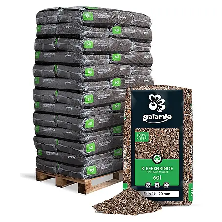 Rindenmulch Kiefer Fein 60l x 39 Sack 2340l Palette
