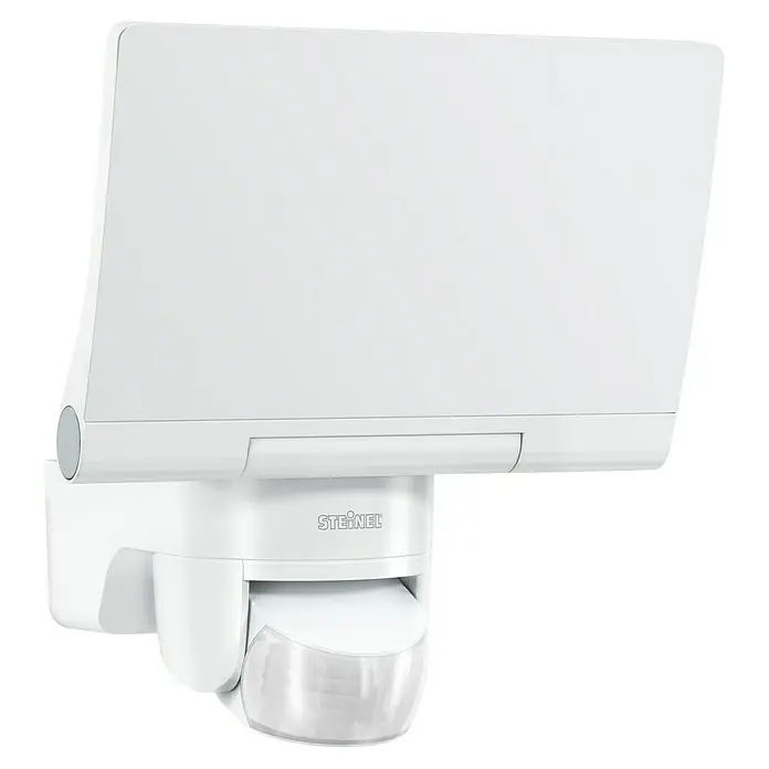Steinel LED-Sensor-Strahler XLED home 2 S weiß - 13,7 W, L x B x H: 161 x 180 x 218 mm, Weiß, IP44 - Weiße Steinel-Außenleuchte mit Bewegungsmelder, ideal für die Beleuchtung von Eingangsbereichen und Wegen. Die Lampe sorgt für Sicherheit rund ums Haus.