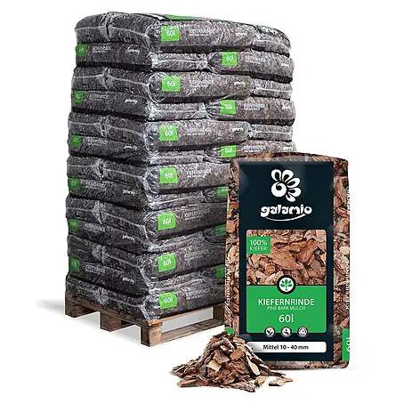 Rindenmulch Kiefer Mittel 60l x 39 Sack 2340l Palette