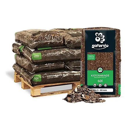 Rindenmulch Kiefer Mix 60l x 12 Sack 720l 12er Palette