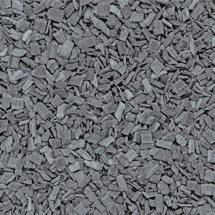Hackschnitzel Holzdekor Grau 5-60 mm 60l -  - Graue Holzspäne für Bodendecker oder Landschaftsgestaltung.