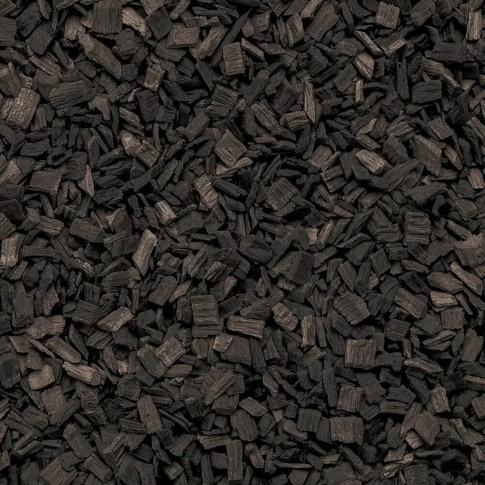 Hackschnitzel Holzdekor Schwarz 5-60 mm 60l x 39 Sack 2340l Palette -  - Dunkle Holzspäne für Landschaftsbau oder Gartenmulch.