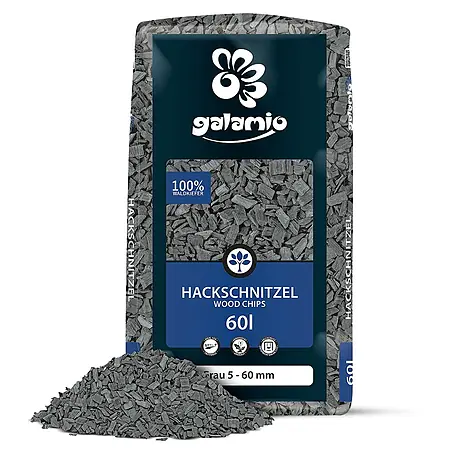 Hackschnitzel Holzdekor Grau 5-60 mm 60l