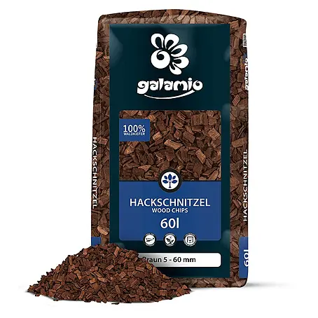 Hackschnitzel Holzdekor Braun 5-60 mm 60l