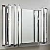 Camargue Flexilight LED-Spiegelschrank (B x H: 80 x 60 cm, Mit Beleuchtung, Spanplatte, Grafit)