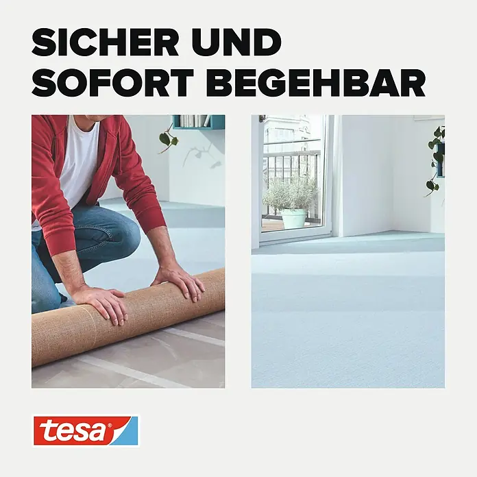 Tesa Doppelseitiges Klebeband Removable - B x L: 50 mm x 10 m - Informationsansicht