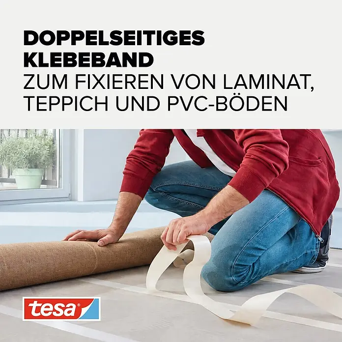 Tesa Doppelseitiges Klebeband Removable - B x L: 50 mm x 10 m - Informationsansicht