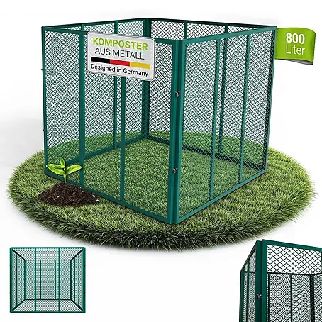 Metall Komposter 800L - dunkelgrün