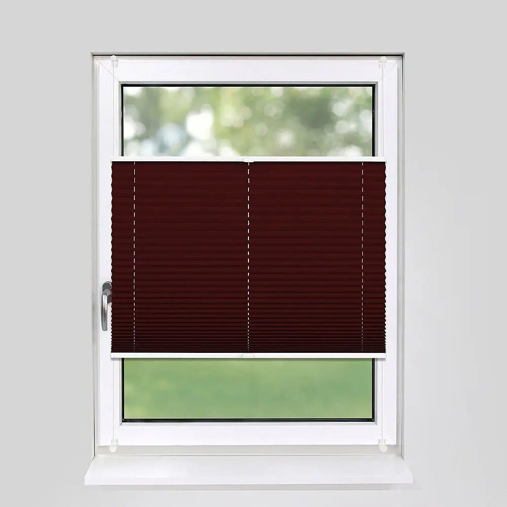 Plissee Klemmfix 120x150 cm weinrot blickdicht ohne Bohren online kaufen bei BAUHAUS