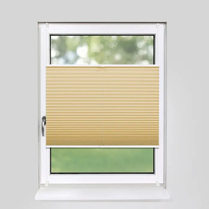 Plissee Klemmfix 100x210 cm beige blickdicht ohne Bohren online kaufen bei BAUHAUS