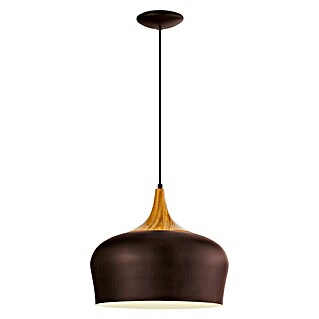 Eglo Okrugla viseća svjetiljka Obregon (60 W, Ø x V: 350 mm x 110 cm, Hrast-smeđa, E27)