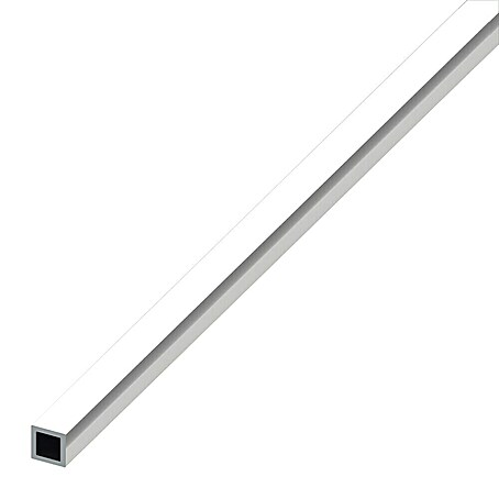 Kantoflex Vierkantrohr (1 000 x 20 x 20 mm, Stärke: 1 mm, Chrom-Optik)