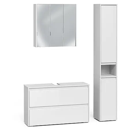 Badmöbel-Set Majest 100 cm Weiß Hochglanz Art.-Nr. 71735