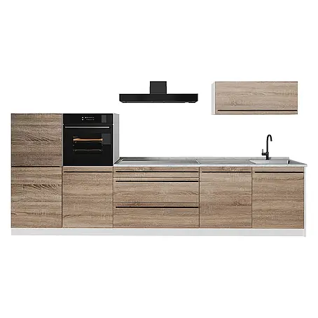 Küchenzeile R-Line 340 cm Sonoma Art.-Nr. 67323