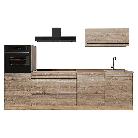 Küchenzeile R-Line 280 cm Sonoma Art.-Nr. 67262