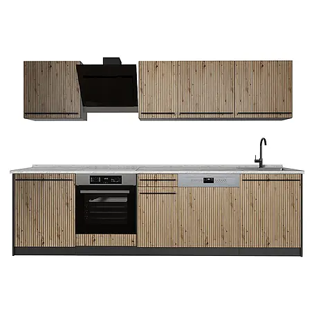 Küchenzeile R-Line 280 cm Artisan-Eiche Art.-Nr. 67151