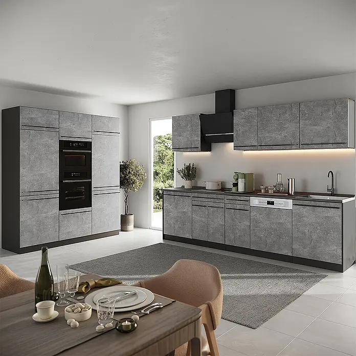 Küchenzeile R-Line 180 cm Beton Art.-Nr. 66989 online kaufen bei BAUHAUS