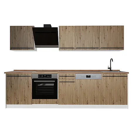 Küchenzeile R-Line 280 cm Artisan-Eiche Art.-Nr. 67180