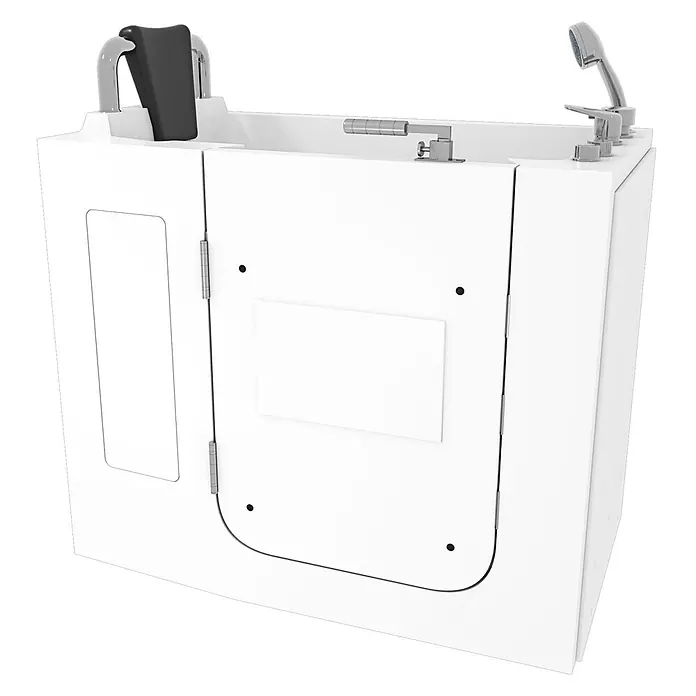 Sitzwanne Whirlpool Badewanne mit Tür S08WP-A-L 68x110cm - 