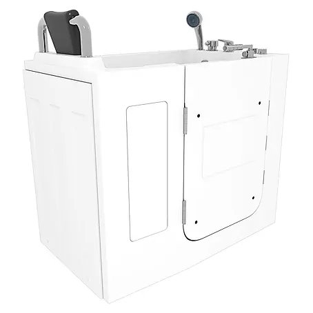 Sitzwanne Whirlpool Badewanne mit Tür S08WP-C-L 110x68cm