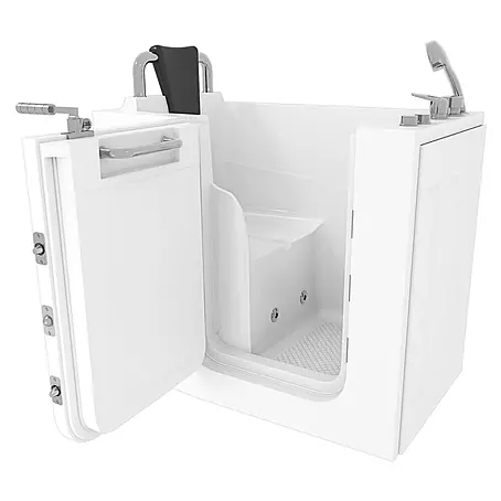 Sitzwanne Whirlpool Badewanne mit Tür S08WP-A-L 68x110cm