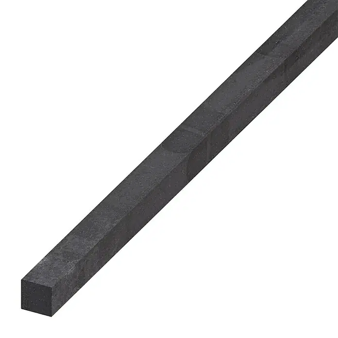 Kantoflex Vierkantrohr - 1.000 x 12 x 12 mm, Stärke: 12 mm, Stahl, Stahlgrau, Warmgewalzter Stahl - Rechteckiger schwarzer Betonpfosten für den Außenbereich, ideal für Gartenprojekte und Landschaftsgestaltung. Robust und wetterfest.