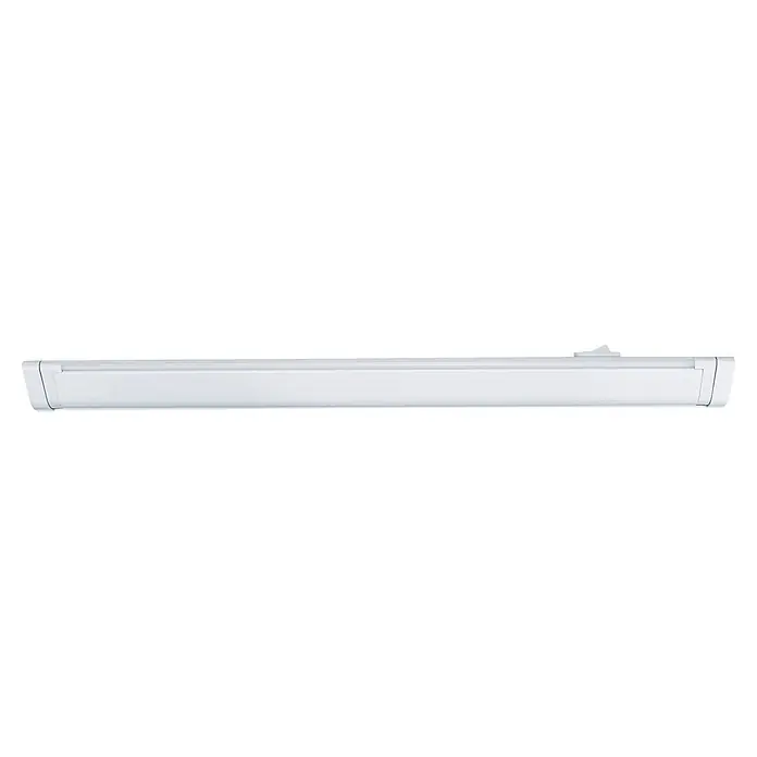 Müller-Licht Lichtleiste Salto 35 - L x B x H: 324 x 46 x 46 cm, Lichtfarbe: Warmweiß, 5 W - Weiße rechteckige LED-Balkenleuchte für Allgemeinbeleuchtung.