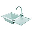 Carea Einbauspüle Tango (86 x 50 cm, 1 Becken, CAREAgranit®, Weiß)