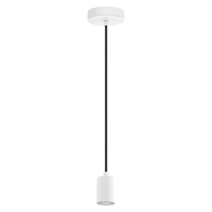 Eglo Lámpara colgante redonda Yorth (60 W, Blanco, Ø x Al: 10 x 200 cm)