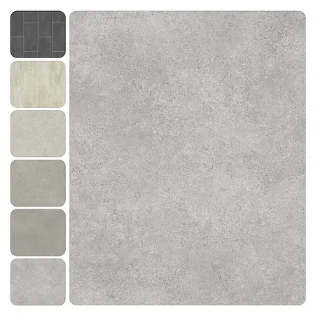 PVC-Boden Meterware Vinylboden 4m Betongrau hell