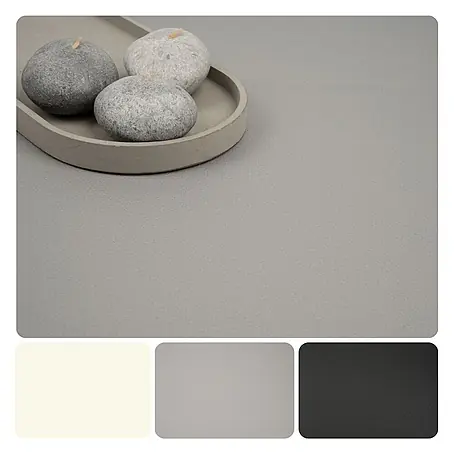 PVC-Boden Meterware Vinylboden 2m Steinoptik Betonoptik grau