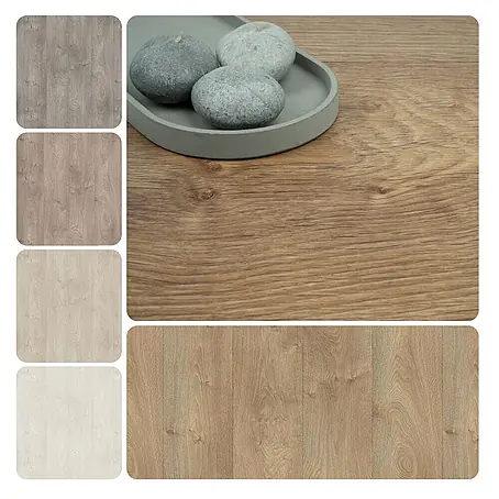 PVC-Boden Meterware Vinylboden 4m Holzoptik Diele Eiche natur