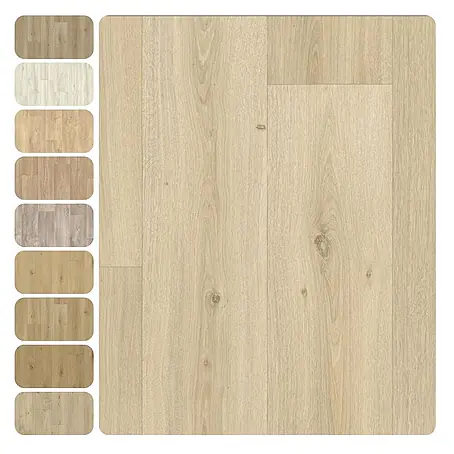 PVC-Boden Meterware Vinylboden 4m Diele Eiche creme rustikal